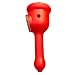 Silicone Rasta Spoon Pipe - Cartoon Faces (Red)