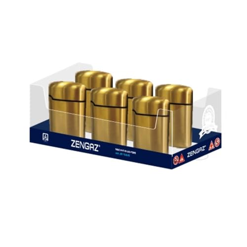Zengaz ZP-3 Mega Jet Turbo Flame Lighter Metal Gold 6's