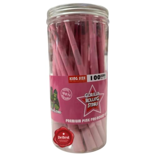 Debest Pre-Rolled Cones 100-Piece Pink