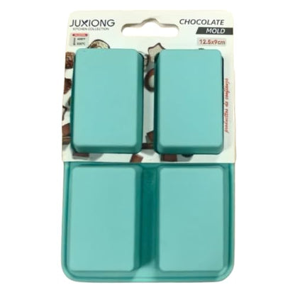 Silicone Chocolate Mold - Mini Rectangles - 12.5×9cm (Blue)