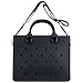 Nana EVA Croc Bag with Shoulder Strap – Lightweight Waterproof Tote Handbag (Black)