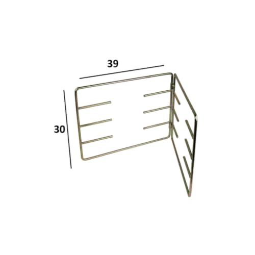 Hinged Braai Grid Stand And Flexible Extra Length Braai Lighter (Brown)