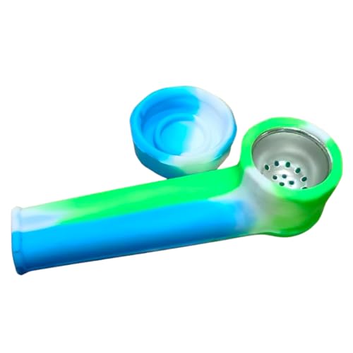 Green Army ZL-3 Torch Jet Lighter And Blue Mini Silicone Rasta Pipe