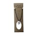 Earth Stone Collection - Heart Crystal Stone Necklace (Clear Quartz)
