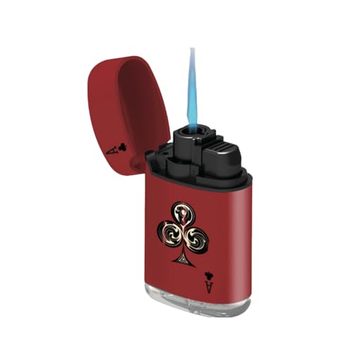 Zengaz ZL 3 Mega Jet Flame Lighter - Aces Red Clubs