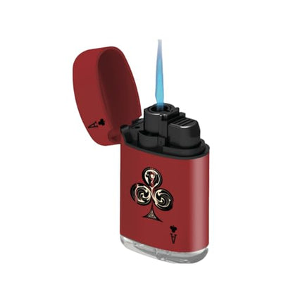 Zengaz ZL 3 Mega Jet Flame Lighter - Aces Red Clubs