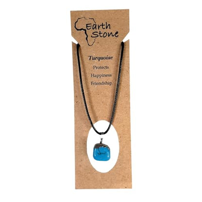 Earth Stone Collection - Polished Crystal Stone Necklace (Turquoise)