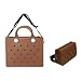 Nana EVA Croc Shoulder Bag & Coco EVA Croc Crossbody Bag Combo Set (Brown)
