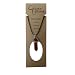 Earth Stone Collection - Bullet Crystal Stone Necklace (Red Jasper)