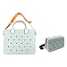 Nana EVA Croc Shoulder Bag & Coco EVA Croc Crossbody Bag Combo Set (Grey)