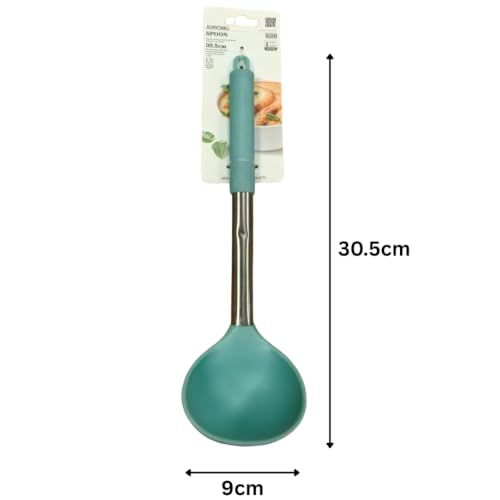 Silicone Soup Ladle - 30.5x9cm (Blue)