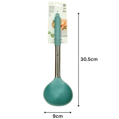Silicone Soup Ladle - 30.5x9cm (Blue)