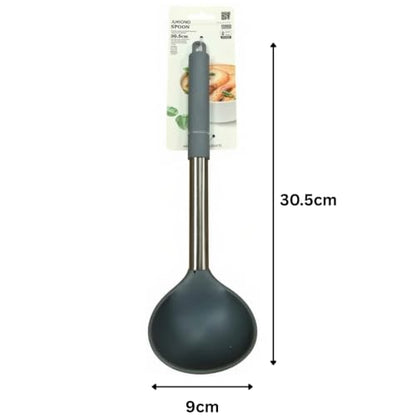 Silicone Soup Ladle - 30.5x9cm (Grey)