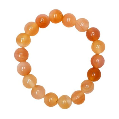 Earth Stone Collection - Crystal Stone Bracelet (Carnelian)