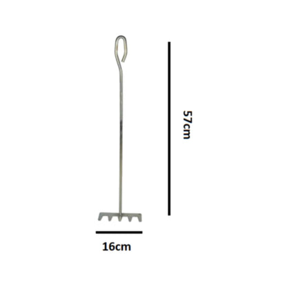 Braai Rake And Flexible Extra Length Braai Lighter (Brown)