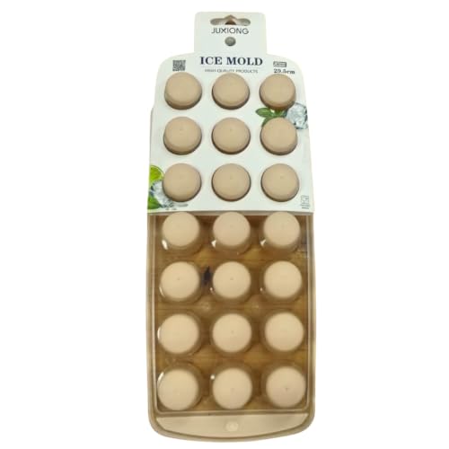 Silicone Ice Mold - Small Circles - 29.5×12cm (Pink)