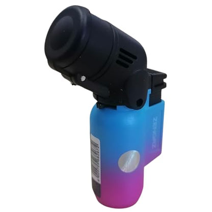 ZL-17 Angle Double Jet Torch Lighter - Blue-Purple