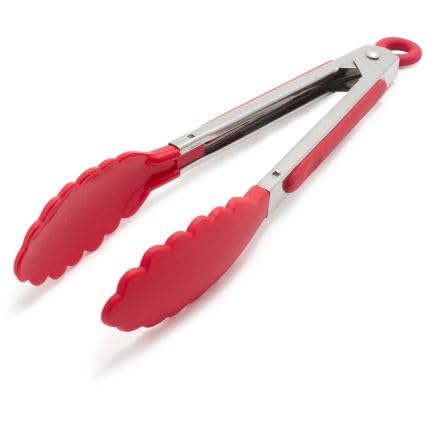 Tongs with Silicone Tip