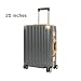 Classic Aluminum Frame Travel Suitcase - 20" + 26" - Grey