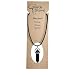 Earth Stone Collection - Bullet Crystal Stone Necklace (Blue Sand)