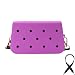 Coco EVA Croc Crossbody Bag – Lightweight Waterproof Shoulder Bag (Purple)