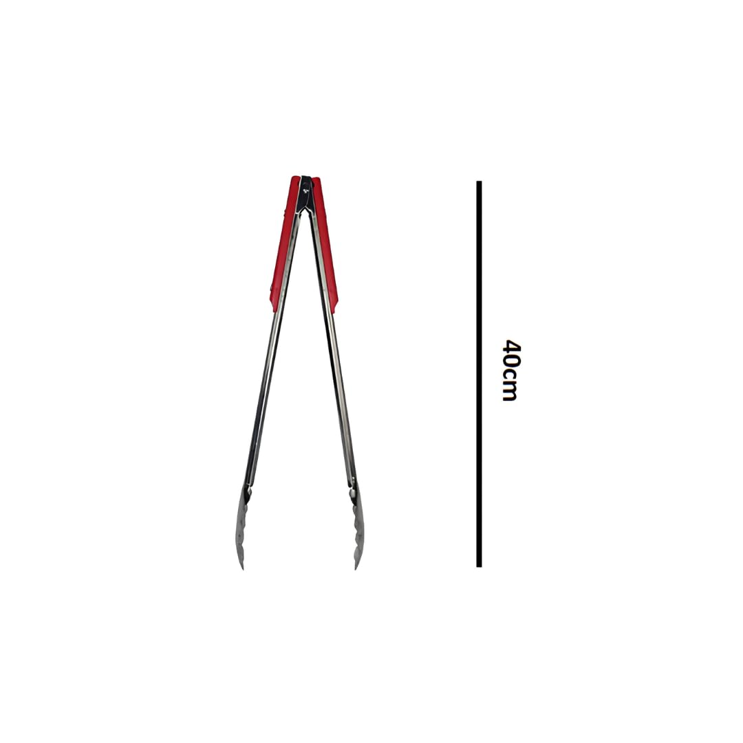 Stainless Steel Salad/Braai Tongs And Flexible Extra Length Braai Lighter (Brown)