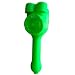 Silicone Rasta Spoon Pipe - Cartoon Faces (Green)