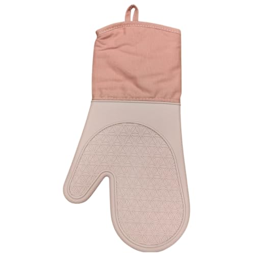 Silicone Oven Glove - Long - 34.5x17cm (Pink)
