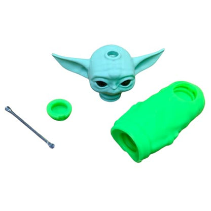 Silicone Rasta Pipe (Green)