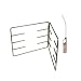 Hinged Braai Grid Stand And Flexible Extra Length Braai Lighter (Brown)