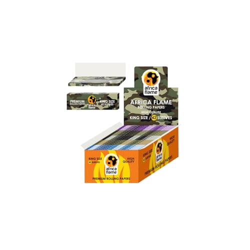 Africa Flame Rolling Paper King Size 50's