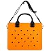 Nana EVA Croc Bag with Shoulder Strap – Lightweight Waterproof Tote Handbag (Orange)