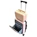 Multifunctional Smart Travel 20 inch Suitcase and Cosmetic Travel Carry-on Suitcase Set - Pink