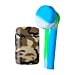Brown Army ZL-3 Torch Jet Lighter And Blue Mini Silicone Rasta Pipe