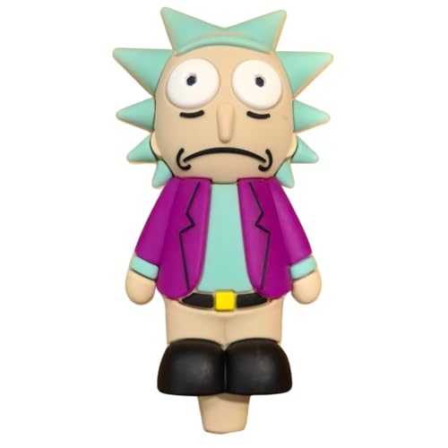 Silicone Rasta Pipe - Rick Sanchez (Purple)