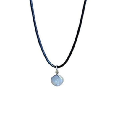 Earth Stone Collection - Pearl Crystal Stone Necklace (Small)
