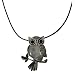 Earth Stone Collection - Owl Crystal Stone Necklace (Clear Quartz)