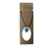 Earth Stone Collection - Heart Crystal Stone Necklace (Aquamarine)