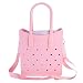 EVA Croc Tote Bag with Adjustable Strap – Ztylish (Pink)