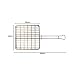 Small Box Braai Grid And Flexible Extra Length Braai Lighter (Brown)