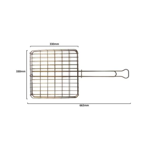Small Box Braai Grid And Flexible Extra Length Braai Lighter (Brown)