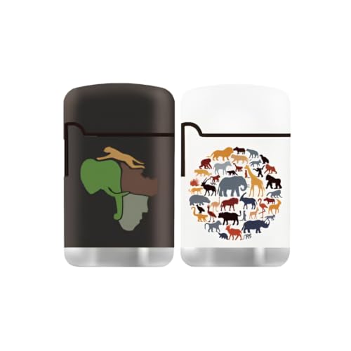 ZL3 Zengaz Torch Lighter - African Wildlife - 2 Pack (Combo E)