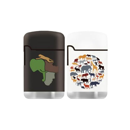 ZL3 Zengaz Torch Lighter - African Wildlife - 2 Pack (Combo E)
