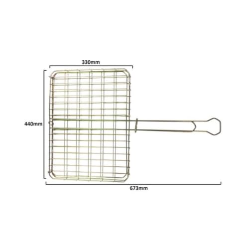 Big Box Braai Grid And Flexible Extra Length Braai Lighter (Brown)