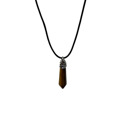 Earth Stone Collection - Icedrop Crystal Stone Necklace (Aventurine)