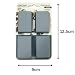 Silicone Chocolate Mold - Mini Rectangles - 12.5×9cm (Grey)