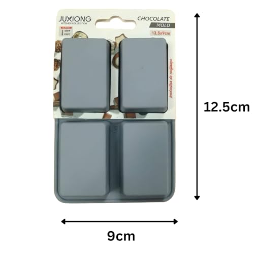 Silicone Chocolate Mold - Mini Rectangles - 12.5×9cm (Grey)