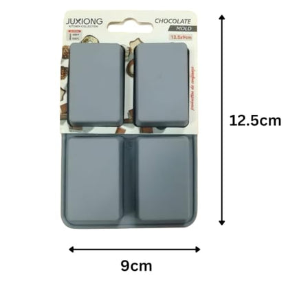 Silicone Chocolate Mold - Mini Rectangles - 12.5×9cm (Grey)