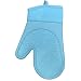 Silicone Oven Glove - Short - 29x17cm (Blue)