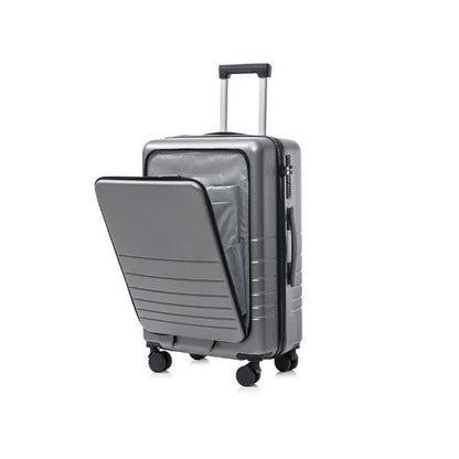 Multifunction Smart Carry-On Travel Suitcase - 20 Inch - Grey